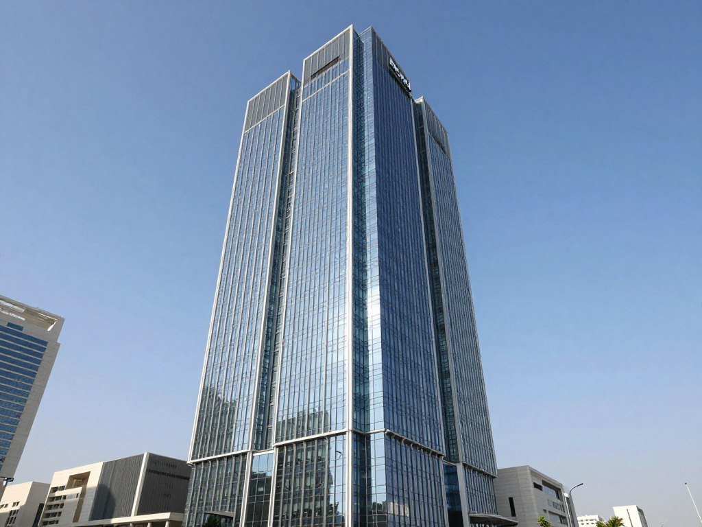 Modern UAE bank headquarters building showcasing financial sector strength