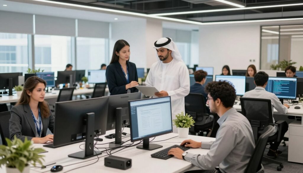 UAE technology innovation hub modern office space